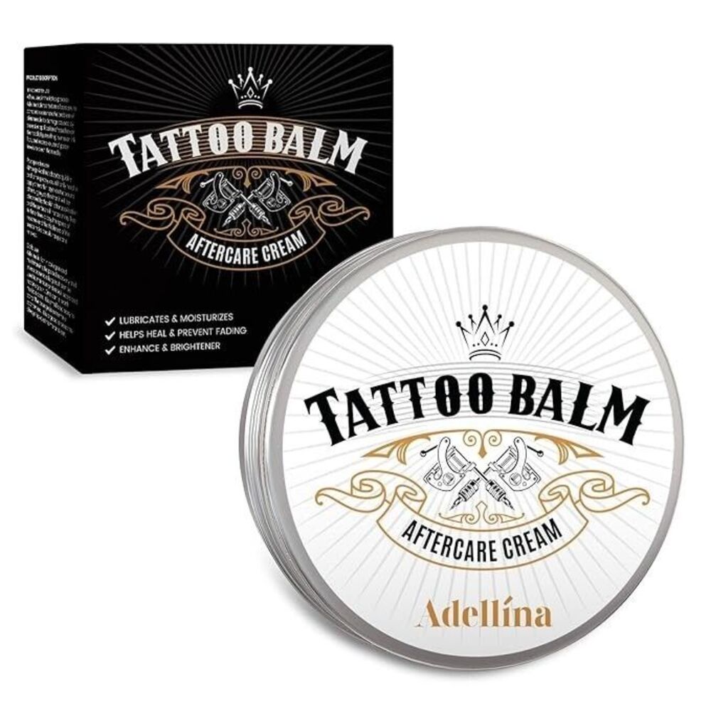 Adellina Tattoo Balm Aftercare Cream Moisturizes Helps Heal 5.3oz New